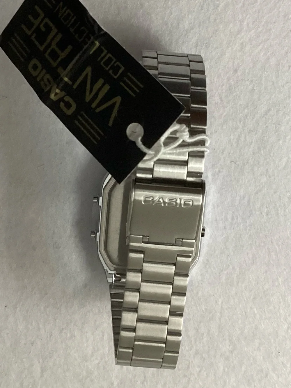 Casio Vintage Collection Unisex Analog Digital Stainless Steel Watch 29.8mm